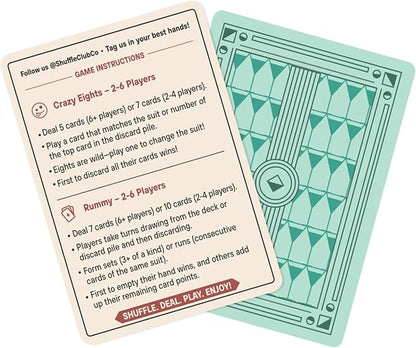 Cocktail Playing Cards – Vintage Mixology Deck with Custom Artwork – Poker & Blackjack Game Set for Bartenders & Collectors