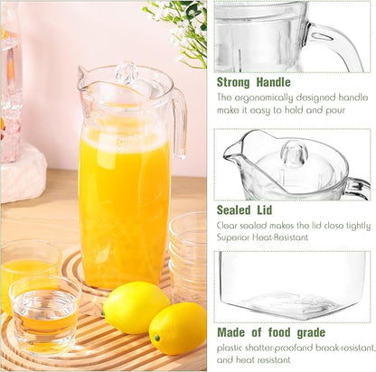 Didaey 4 Pcs Acrylic Water Pitcher