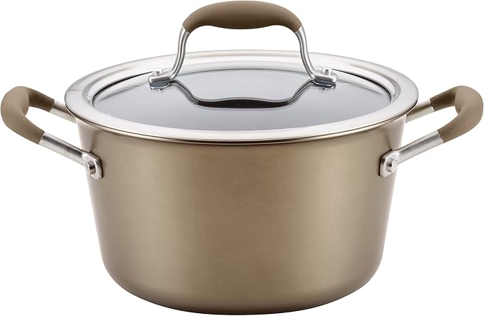 Anolon Advanced Home Hard-Anodized Nonstick Tapered Sauce Pan/Saucepot