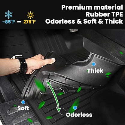 Auxko All Weather Floor Mats Fit for 2026 2025 2024-2022 Hyundai Tucson Hybrid(Not Plug in) TPE Liners All Season Guard Odorless Anti-Slip Floor Mats