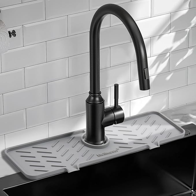 Silicone Faucet Mat for Kitchen Sink – Gen 2 Splash Guard