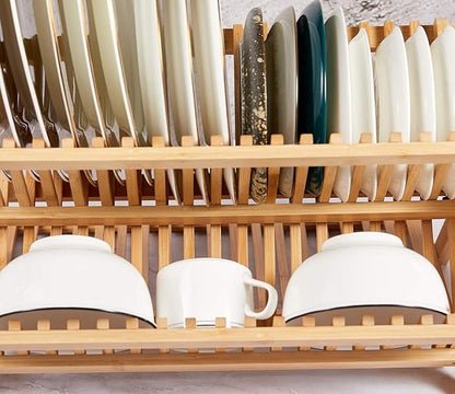 NOVAYEAH Bamboo Dish Drying Rack