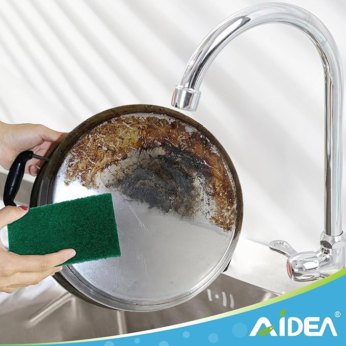 AIDEA Heavy Duty Scouring Pads, Dish Scrubber Pads