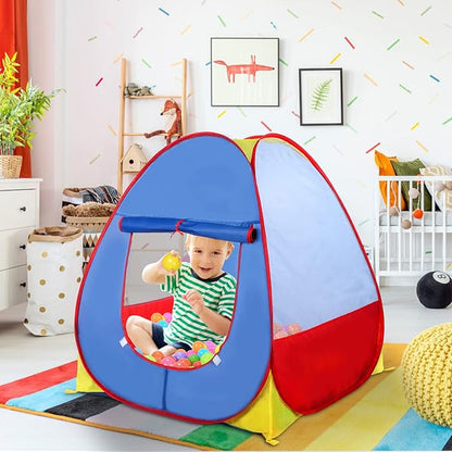 EocuSun Pop Up Playhouse, Ball Pit Kids Play Tent for Indoor & Outdoor, Foldable Play Tent for Kids Girls & Boys (Balls Not Included) (Multicolor)