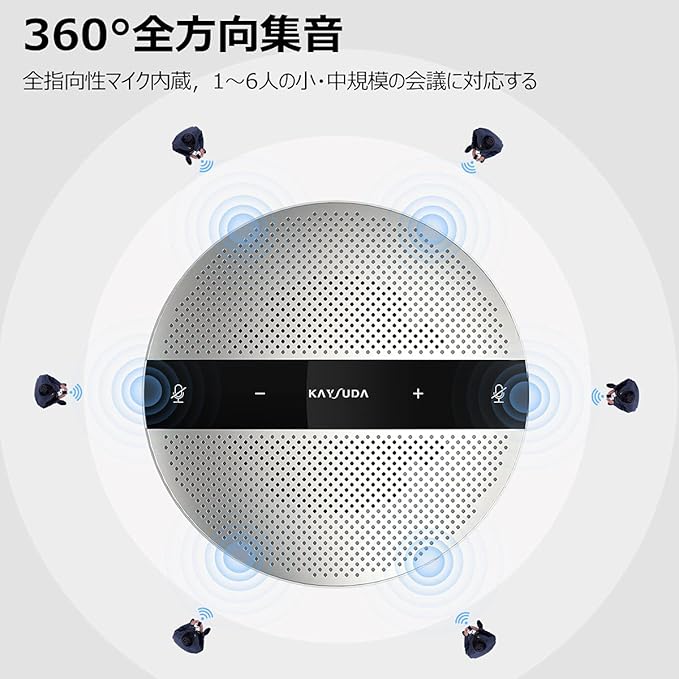 USB Speaker Phone 360° Omnidirectional Microphone Portable Conference
