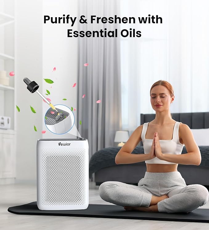 VEWIOR Air Purifiers for Home Large Room Up to 3000Sq.ft, H13 HEPA Filter Air Purifier for Bedroom with PM2.5 Display Air Quality Sensor, Sleep Mode, Timer, Air Cleaner for Smoket