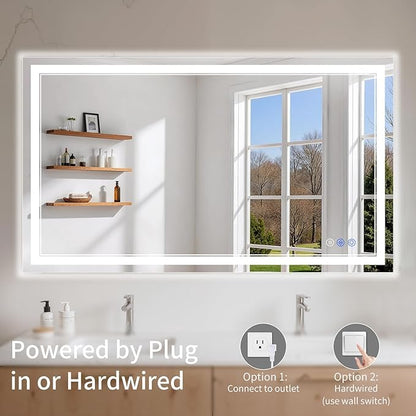 24"x48" LED Bathroom Mirror