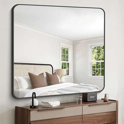 FORBATH Bathroom Mirror 42x42 Inch, Large Square Vanity Mirror