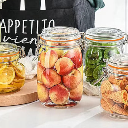 Glass Jars 32oz, Airtight Glass Food Storage Jar