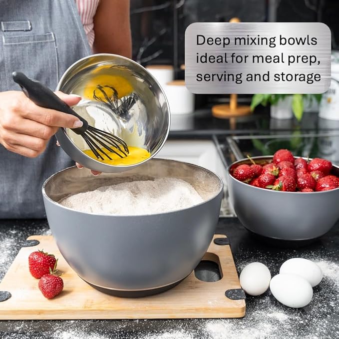 WHYSKO® Stainless Steel Mixing Bowls