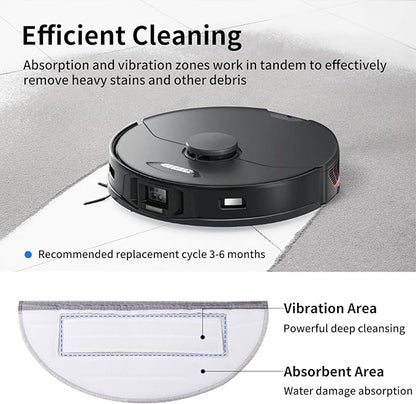 23 PCS Replacement Parts Compatible with Roborock S7 MaxV Ultra Robot Vacuum Cleaner,6 Side Brushes,4 HEPA Filters,4 Dust Bags,1 Cleaning Brush,2 Main Brushes,4 Mop Pads,2 Tools