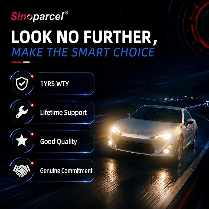 Sinoparcel 9012 Halogen Headlight Bulbs, Fit Low beam of RAM 1500/2500 2013-2015, Fit Hi/Lo Beam of RAV4 2016-2018, Equinox 2018-2021, Acadia 2013-2019, Cherokee 2014-2015