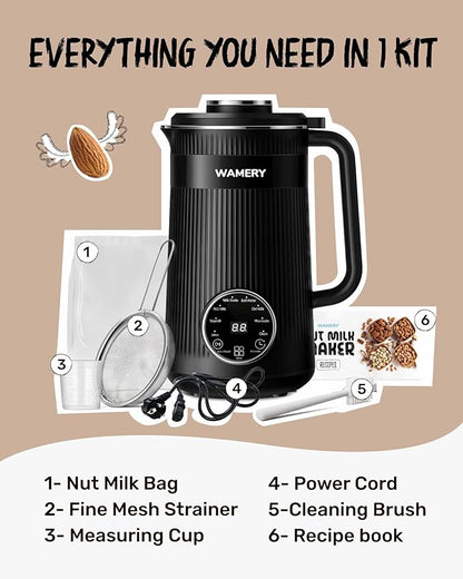 Wamery 32oz Nut Milk Maker Machine
