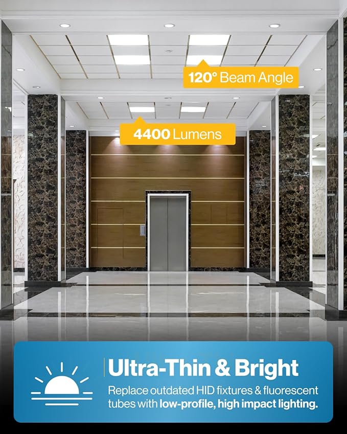 Sunco 24 Pack 2x2 LED Flat Panel Light