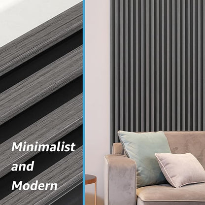 Art3d 8-Pack WPC Wood Slat Wall Panel