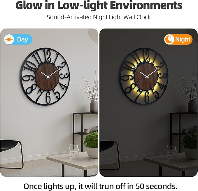 Casaformia 32'' Large Silent Wall Clock