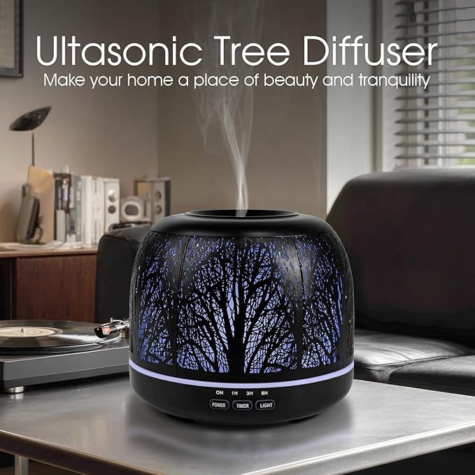 ARVIDSSON 500ml Essential Oil Diffuser, Metal Diffusers