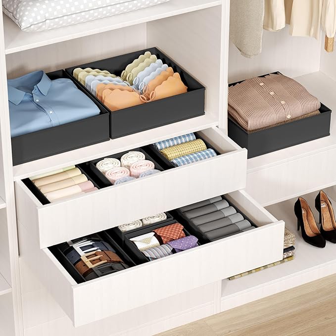 DIMJ Drawer Organizer Clothes Storage