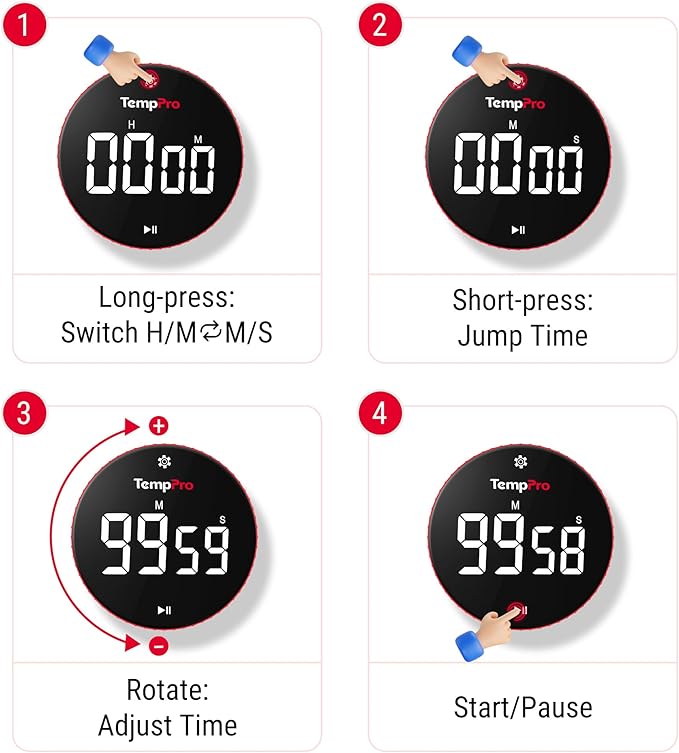 TempPro 99-Hour Digital Kitchen Timer