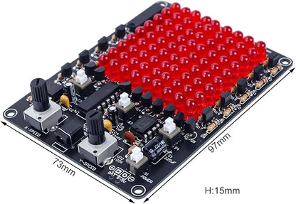 Soldering Learning Kit, ICSTATION LED Soldering Practice Kit With Knob Control LED Light Kit Soldering Project for Back to School Students STEM Teaching and Learning Education