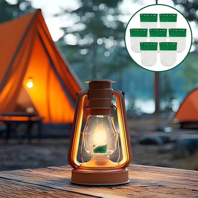 30Pcs Lantern Mantles, U Shape Mantles for Propane Lantern, Propane Lanterns Mantles for Outdoor Camping Lantern Natural, Gas Lantern Covers Mantles for Lantern