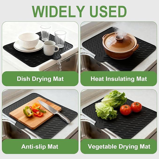 Silicone Drying Mat, Heat-Resistant, Eco-friendly, Hygienic Drying Pad
