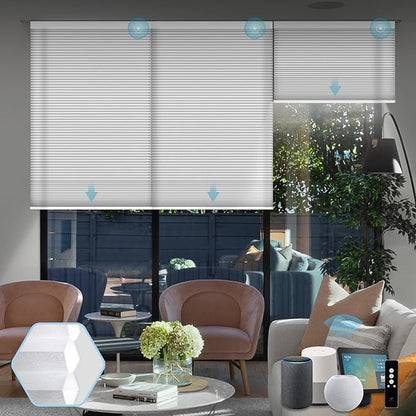 SmartWings Motorized Cellular Shades, Honeycomb Blinds Compatible