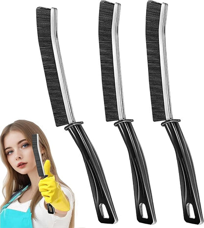 3Pcs Hard-bristled Crevice Cleaning Brush, Bathroom Cleaner Tools