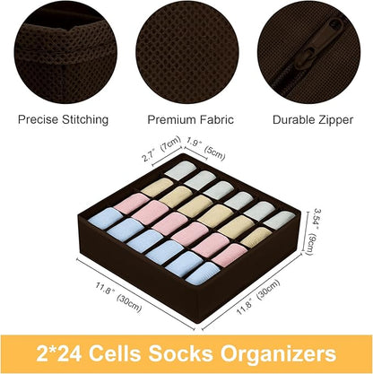 Joyoldelf Sock Organizer Drawer Organizer