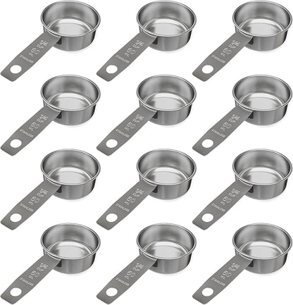 1/4 Cup Stainless Steel Measuring Cup | Sturdy Metal 60 ml | 60 cc | 2 oz |