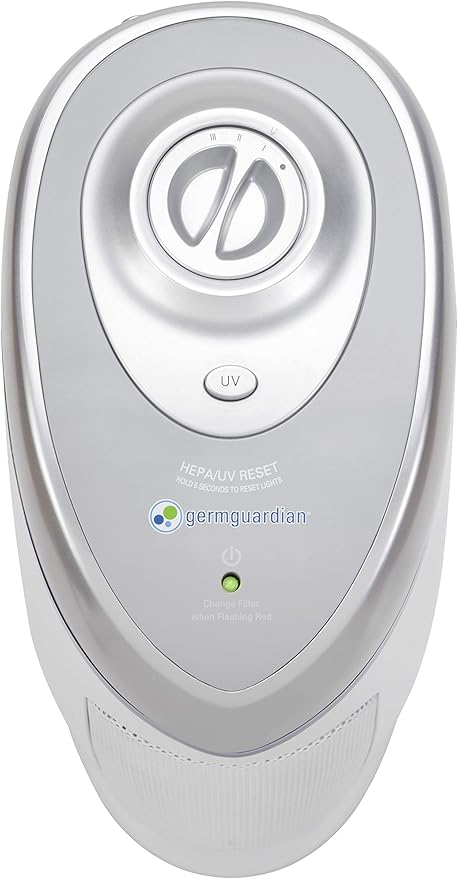 GermGuardian Air Purifier with HEPA 13 Filter, Removes 99.97% of Pollutants