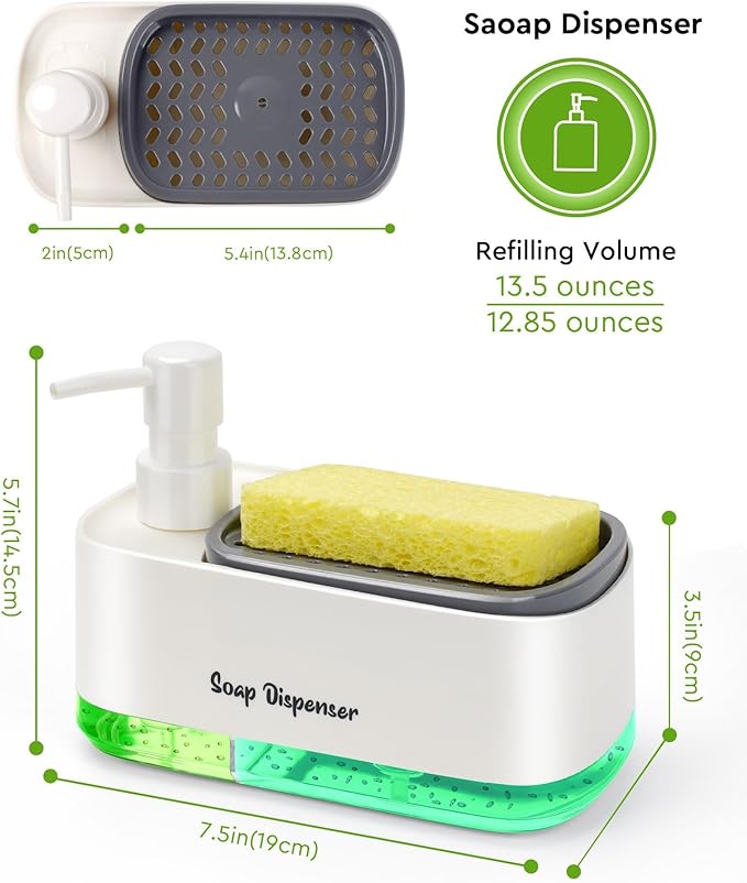 5-in-1 Kitchen Soap Dispenser Set