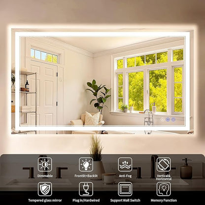 24"x48" LED Bathroom Mirror