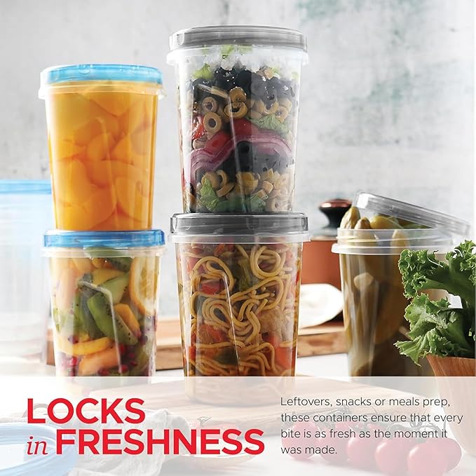 Tafura 10 Pack Leakproof Freezer Containers