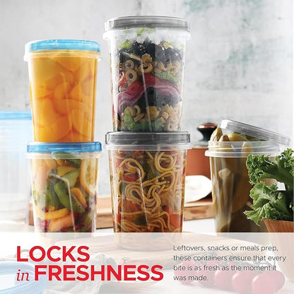 Tafura 10 Pack Leakproof Freezer Containers