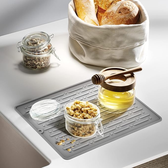 GeeRic Dish Drying Mats, Heat-resistant Silicone Mat