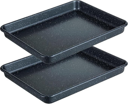 Walooza 11 Inch Nonstick Baking Sheets Set of 2, Carbon Steel Cookie Sheets