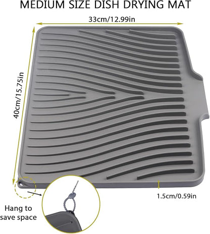 Silicone Drying Mat, Heat-Resistant, Eco-friendly, Hygienic Drying Pad