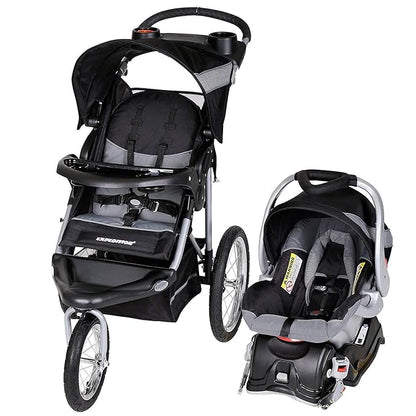 Baby Trend Expedition® Jogger Travel System with EZ Flex-Loc® Infant Car Seat, Millenium White