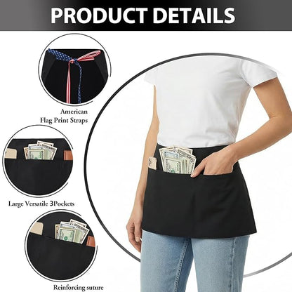 BOHARERS 3-Pocket Waist Apron