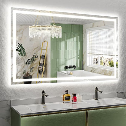 YEELAIT 66x40 Inch LED Bathroom Mirror