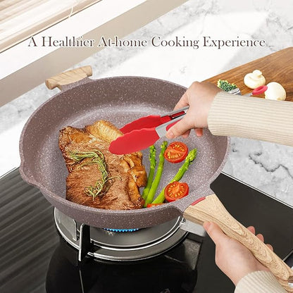 AIKENBBKK Ceramic Frying Pan