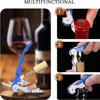 HYZ 2-Pack Wine Opener Waiter Corkscrew, Professional Wine Key