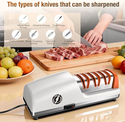 Replaceable Sharpener Electric Knife Sharpener, 3-Stage