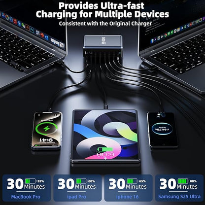 500W Fast Charging 8 Port USB C Charger Block