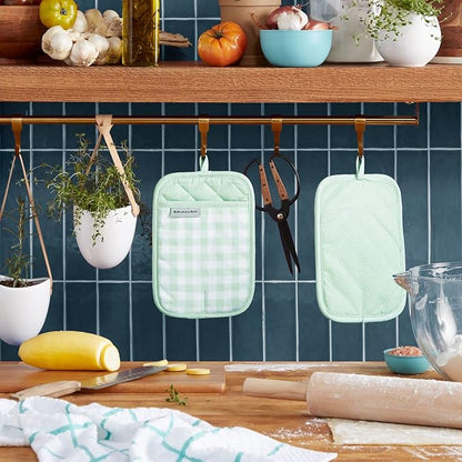 KitchenAid Gingham Pot Holder 2-Pack Set