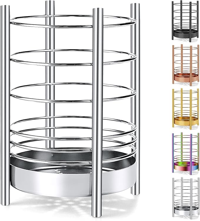 Kitchen Utensil Holder for Kitchen Counter, Stainless Steel Utensil Crocks