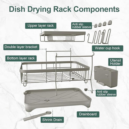 LIYI Dish Drying Rack, Large Dish Rack