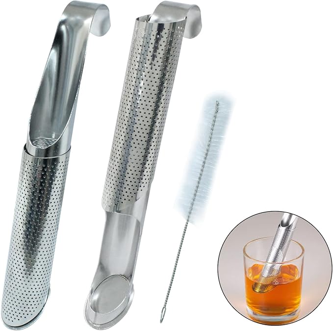 Waziaqoc 2 PCS Stainless Steel Tea Diffuser, Extra Fine Mesh Tea Strainer