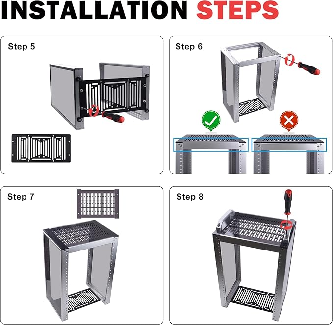 GeeekPi 8U Server Cabinet, 10 inch Server Rack